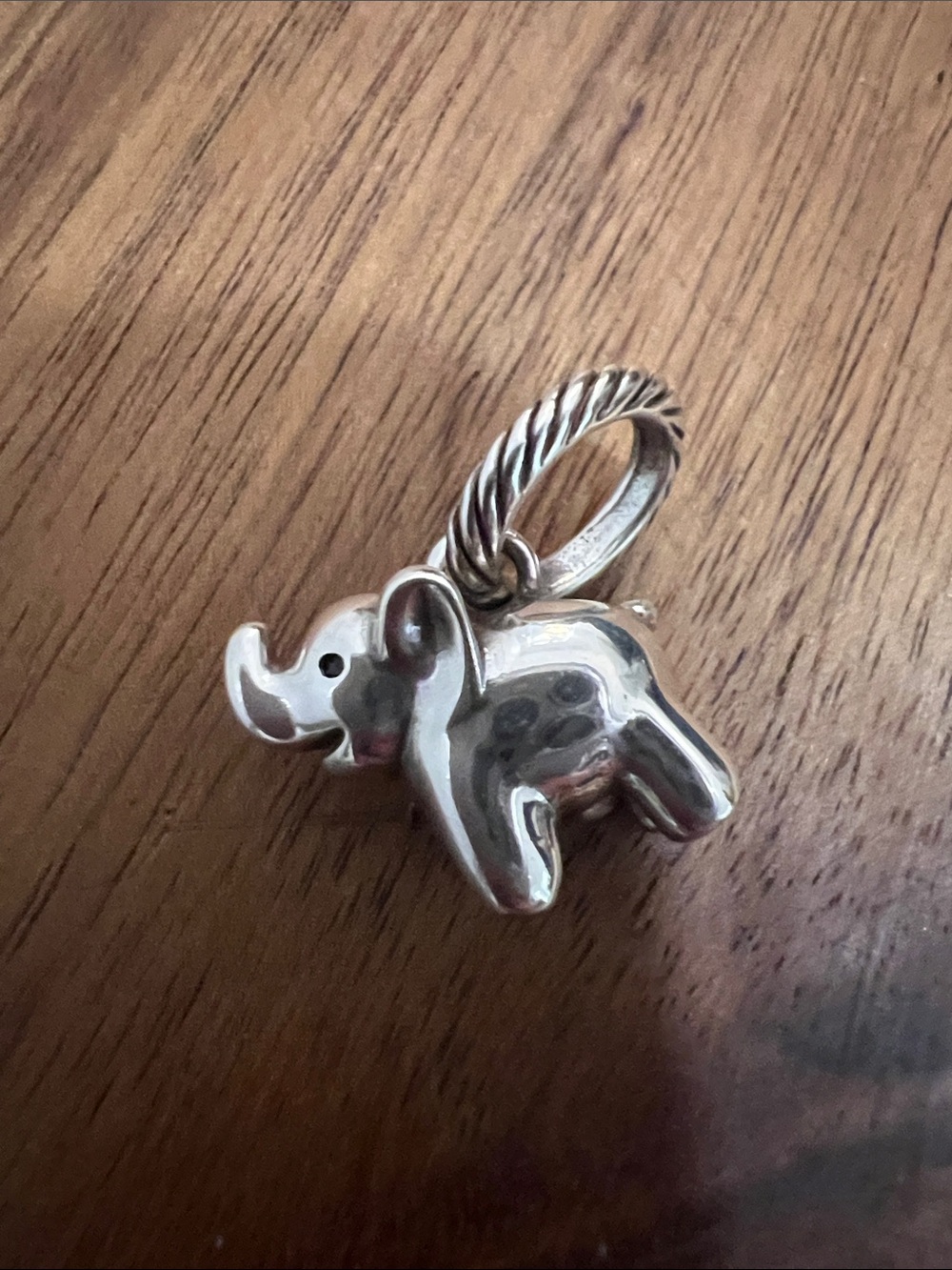 Brighton Silver Elephant Charm Pendant
